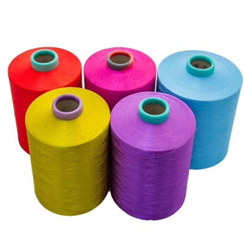 China manufacturer 150D 48F 100%Polyester Material Polyester DTY Yarn