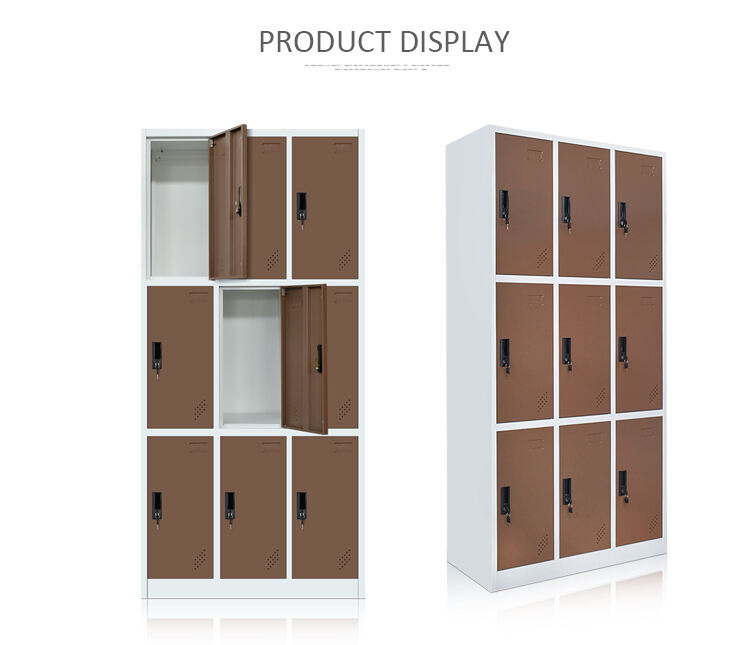 9 doors bedroom furniture wardrobe storage metal wardrobe factory