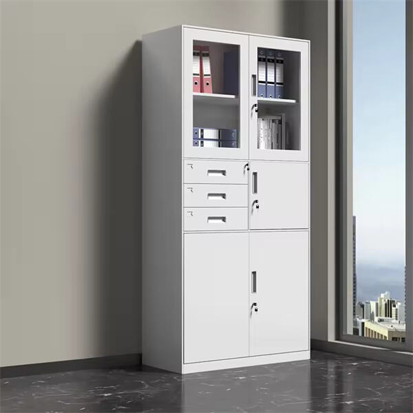 मॉडर्न मेटल ओवरहेड कैबिनेट्स के साथ अपने ऑफिस स्टोरेज को अपग्रेड करें