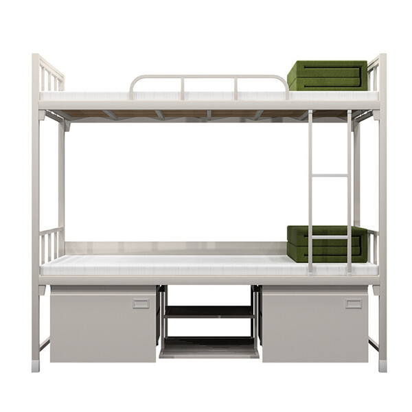 आधुनिक स्थानों के लिए दृश्य रूप से आकर्षक स्टील की बंक बेड