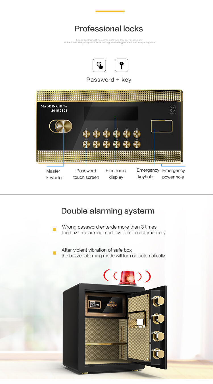Morgie electronic security safes box smart digital safe deposit boxes caja fuerte digital security steel safe box for home hotel details