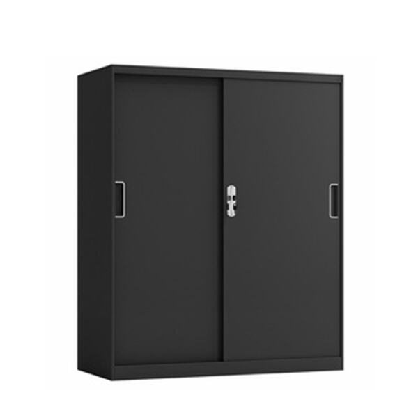 आपके घर या ऑफ़िस के लिए पूर्ण रूप से अनुकूल एक ब्लैक मेटल लॉकर केबिन