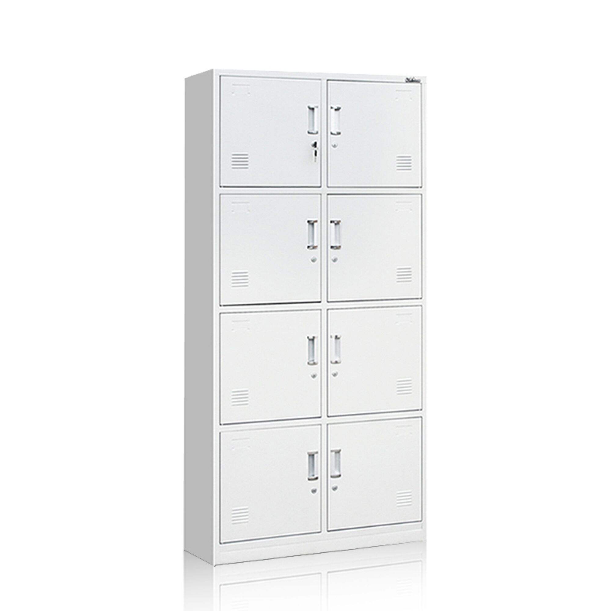 8 doors small size home office storage almirah cabinet design with Steel material 