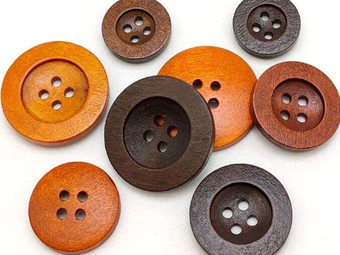 What are wood button ?