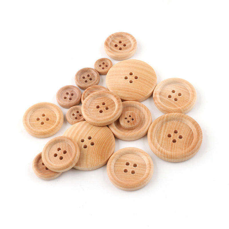 wood button