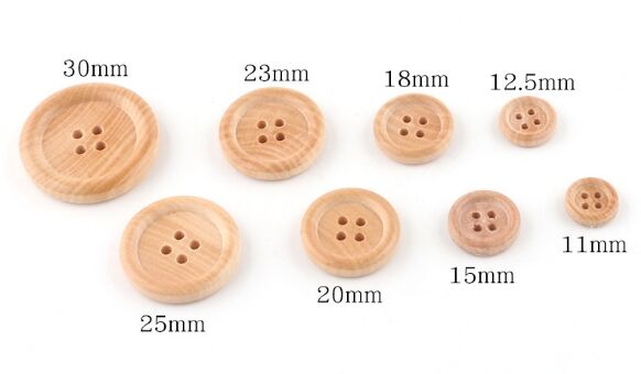 wood button for clothes