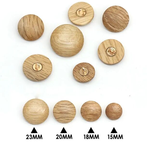 wood shank button