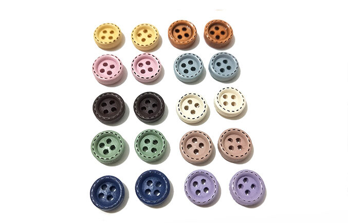 16L 10mm 4 holes wooden button for baby clothing supplier