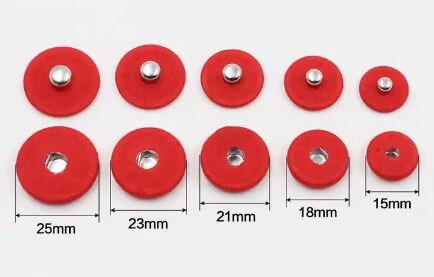 fabric cover metal snap button