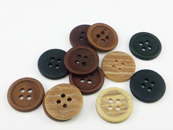 imitation wooden button