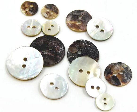 natural shell button