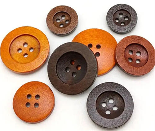 wooden button