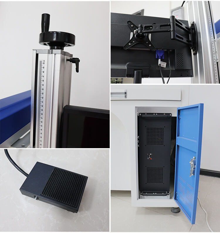 Cabinet type fiber laser marking machine details