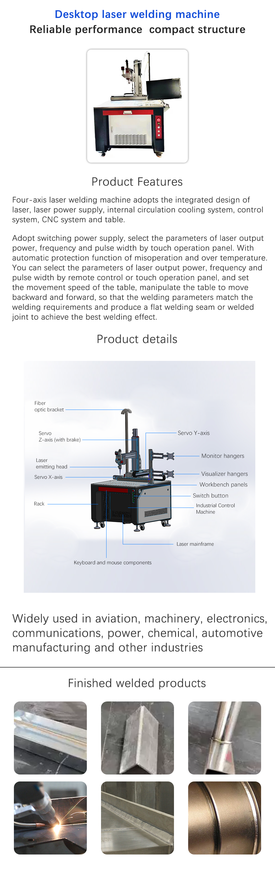 Desktop fiber laser welding machine supplier