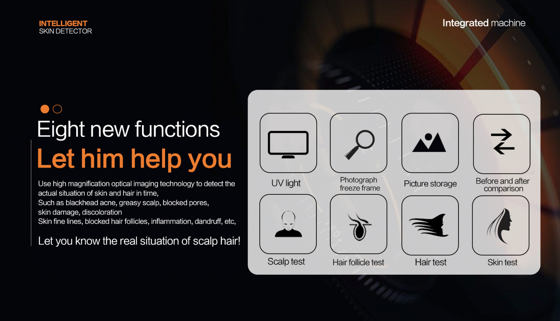 2024 New 15-inch digital HD test hair follicles to detect skin problems details