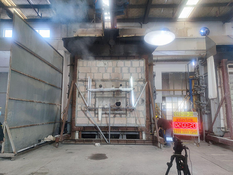De brandwerende pijpkraag en omhulling ondergaan de ASTM E814,UL1479,CAN/ULC-S115-tests.