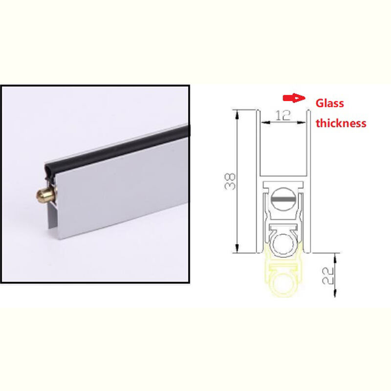 Joints rabattables automatiques pour portes en verre / ADDS-F