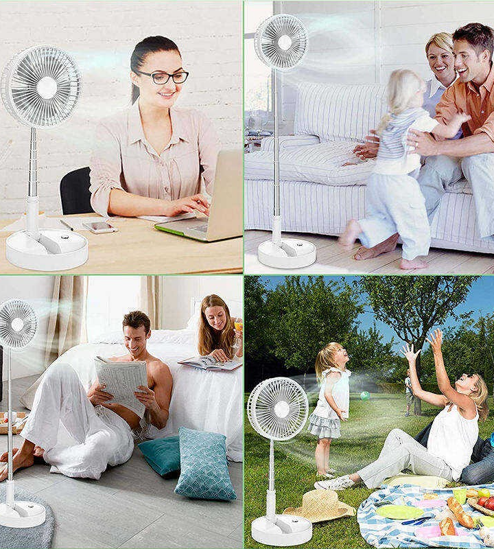 Enjoy Whisper-Quiet Operation with Rechargeable Table Fans