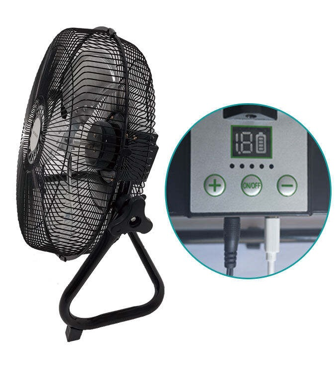 Stay Cool Anywhere with Ani Technology's Powerful 12V DC Stand Fan