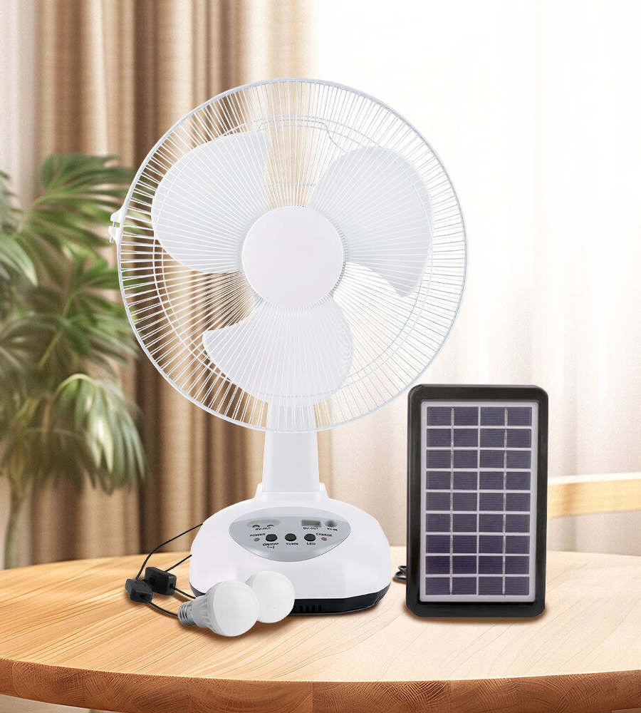 Portable and Solar-Powered: Ani Technology's Solar Table Fan for On-the-Go Use