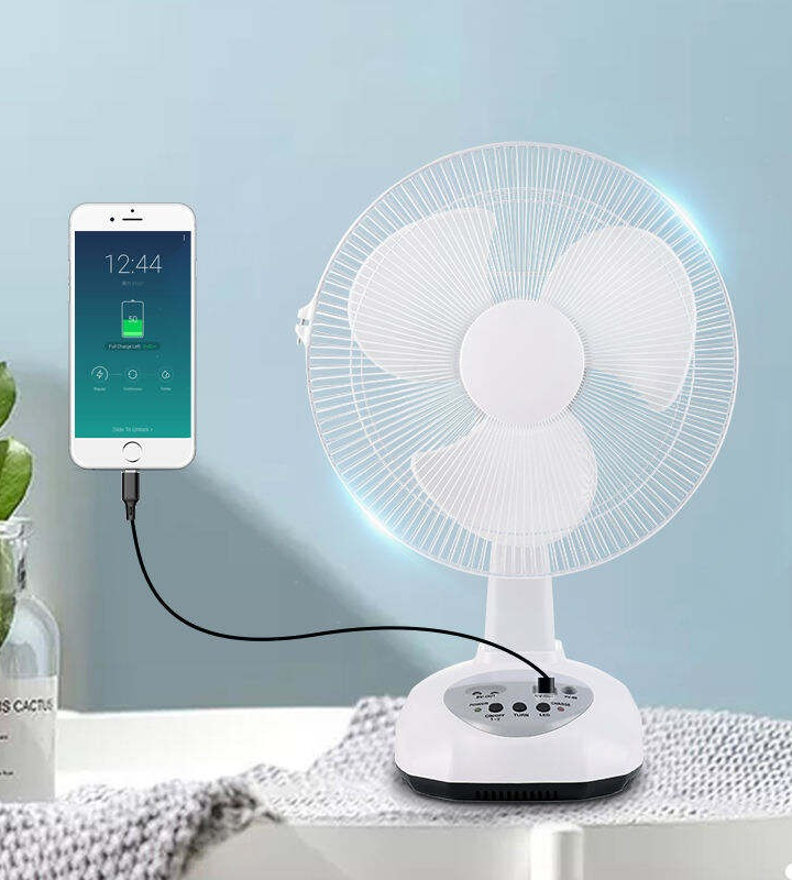 Experience Portable Cooling with Ani Technology's Solar Table Fan