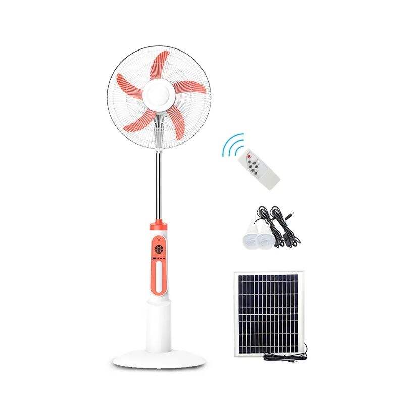LD-801 High Quality OEM New Products 12V DC Solar Fan With LiFePO4 Battery BLDC motor Solar Fan And Light Solar Powered Fan