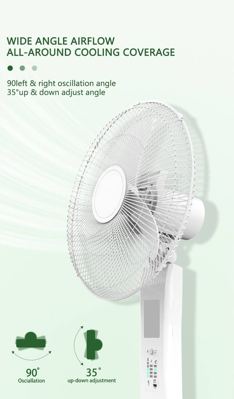 LD-3616 wholesale high quality 12V battery solar rechargeable fan with led light solar panel and Remote Control supplier
