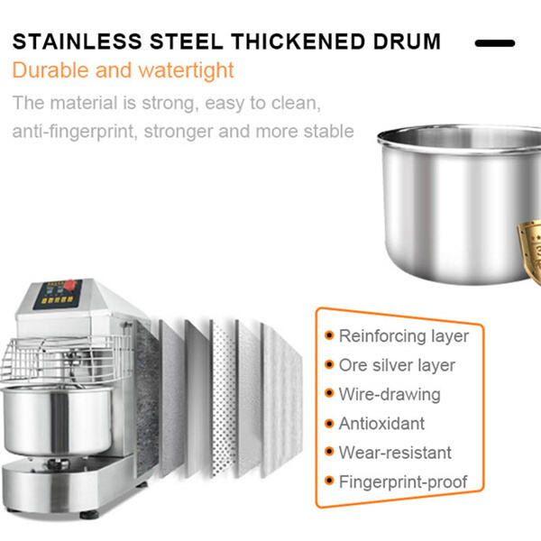 Experience higher production output and faster dough preparation with a commercial-grade mixer