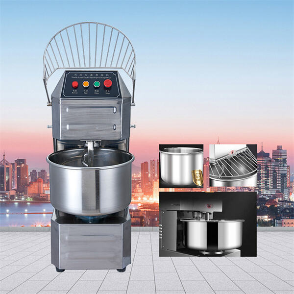Enhancing the quality of baked goods with a spiral kneader machine