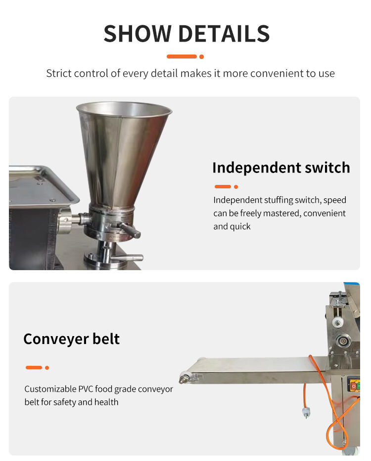 Desktop Smallest Electric 110v-220v Dumpling Wonton Baozi Sumai Making Machine With Mould Changed MeiJin details