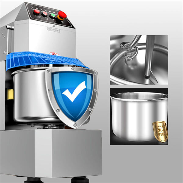 Campur dan uleni dengan mudah menggunakan pencampur perindustrian berat.