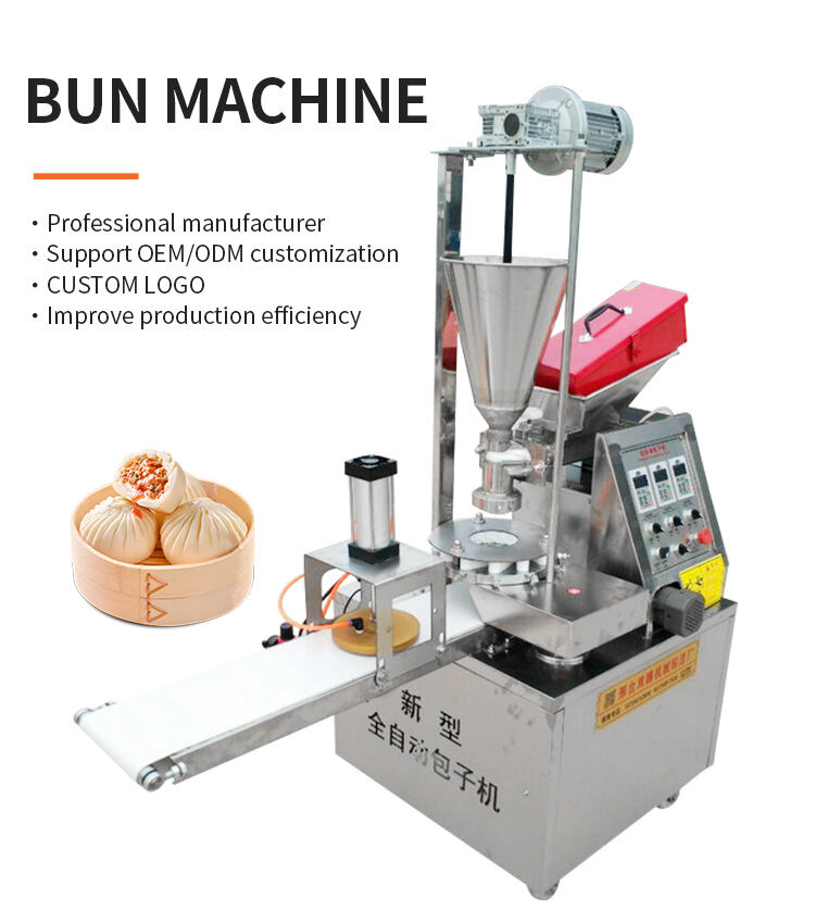 Small Steamed Stuffed Bun Momo Making Automatic Stainless Steel Siopao Buns Baozi Soup Dumpling Machine details