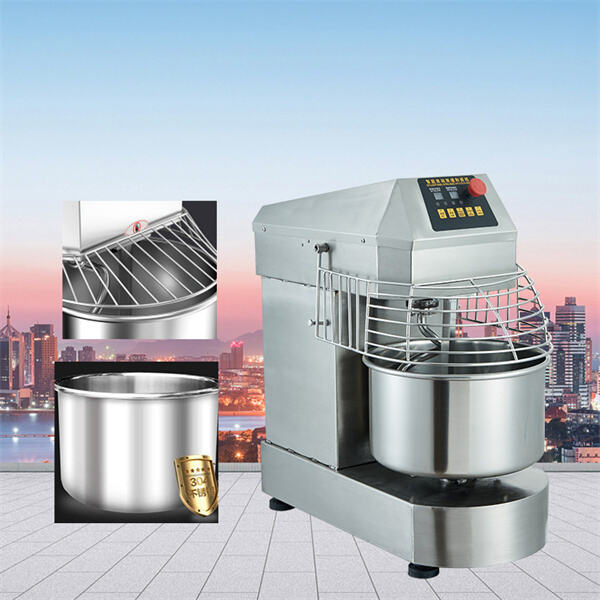 The efficiency and consistency of dough production with a spiral kneader machine