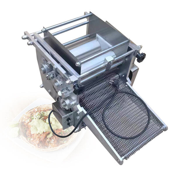 Kry professioneel uitkykende empanadas by die huis met 'n smalrooiende roestvrye stael drukker