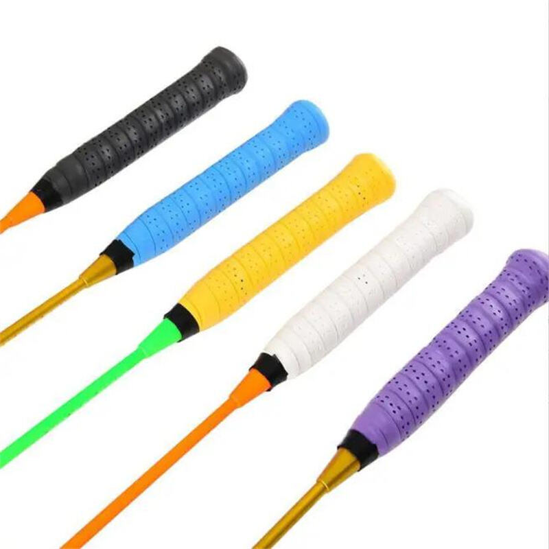 Nastro adesivo per racchetta da badminton/Racchetta da tennis OEM personalizzata e racchetta da badminton Tacky Grip Overgrip 642A (perforato)