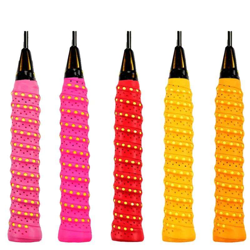 New High Quality Anti-slip Flim Thick Grip Tennis Overgrips Or Badminton perforated Overgrip DJ(EVA+perforated)