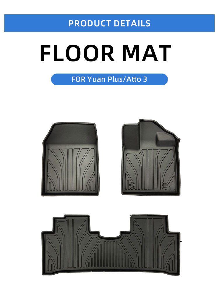 Interior Accessories Atto 3 Floor Mats Car Floor Liner Foot Pad Car Carpet Tpe Foot Mat For Byd Atto 3 Yuan Plus factory