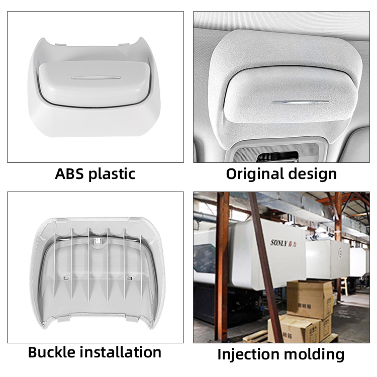 Car Glasses Case ABS Plastic Sunglasses Storage Clip Car Sunglasses Package For BYD ATTO 3 Yuan Plus Accessories details