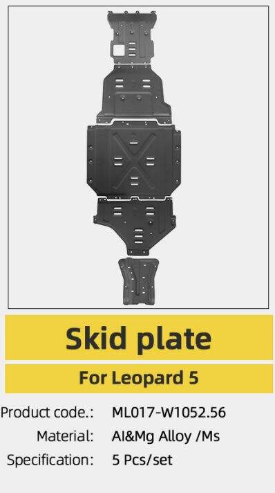 Experience unbeatable quality and value with BYD Leopard 5 skid plates