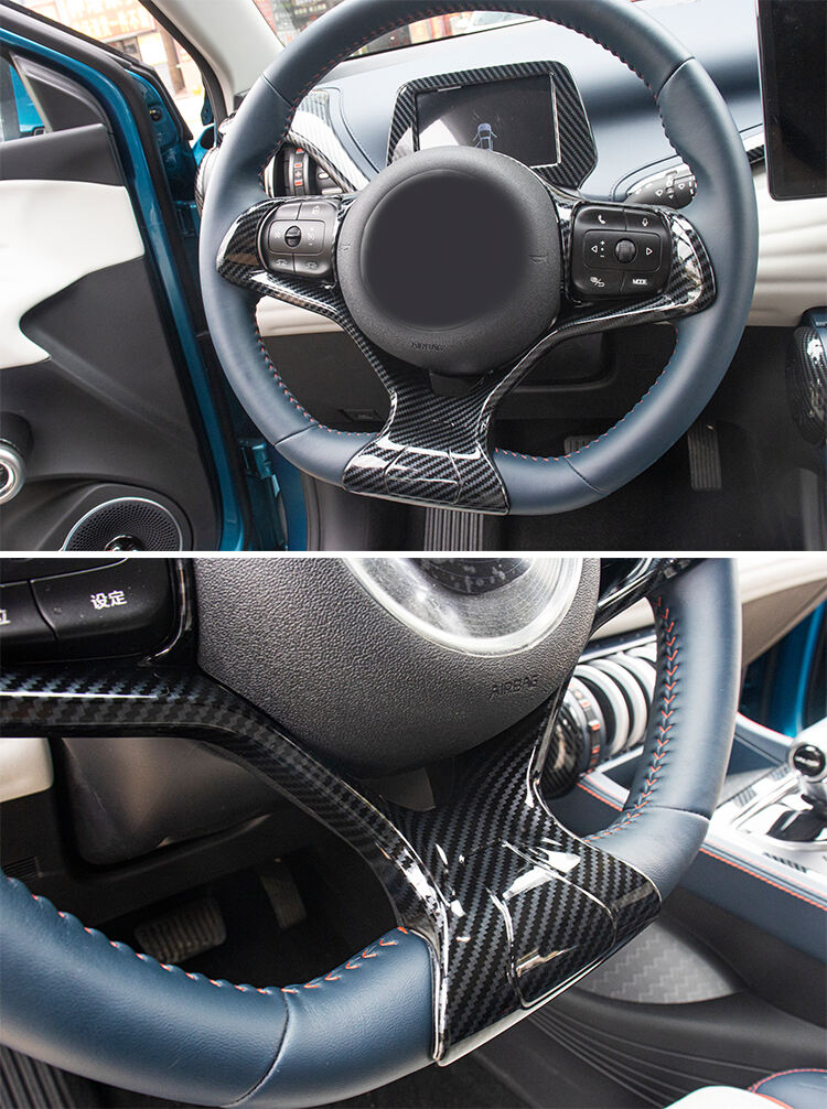 High Quality New Style Electric Vehicle Car Interior Accessories Steering Wheel Trims Cover For BYD ATTO 3 Yuan Plus Accessory manufacture