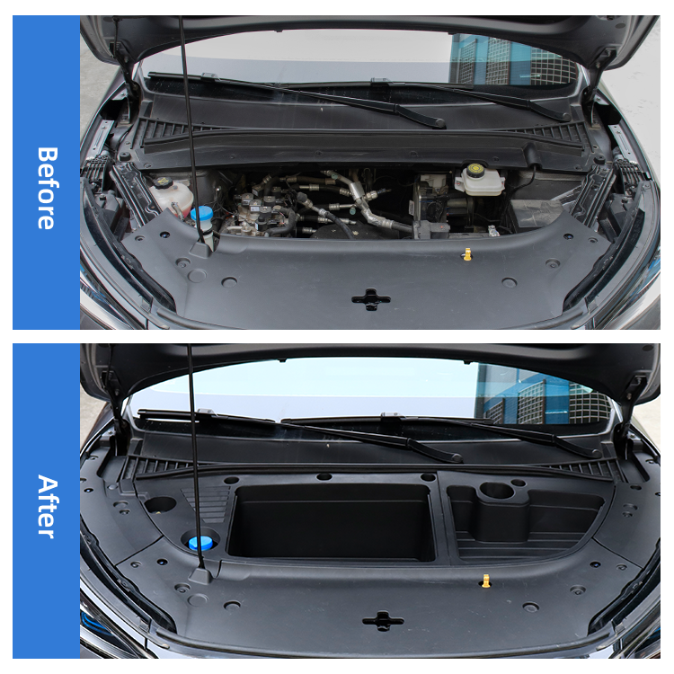 ATTO 3 Front Trunk Storage Box Frunk Organizer ATTO3 Multi Function Car Organizers For BYD Yuan Plus 2024 LHD supplier