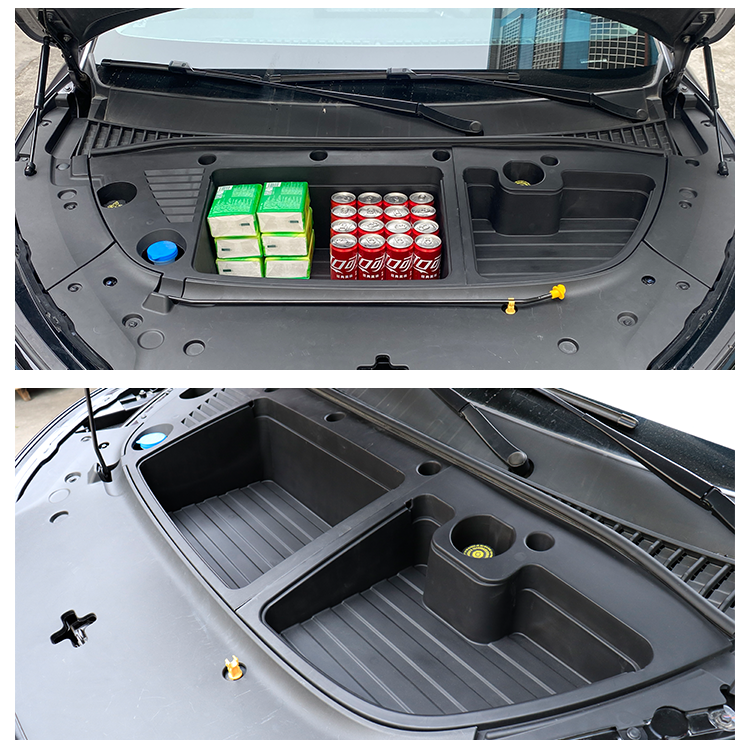 ATTO 3 Front Trunk Storage Box Frunk Organizer ATTO3 Multi Function Car Organizers For BYD Yuan Plus 2024 LHD details