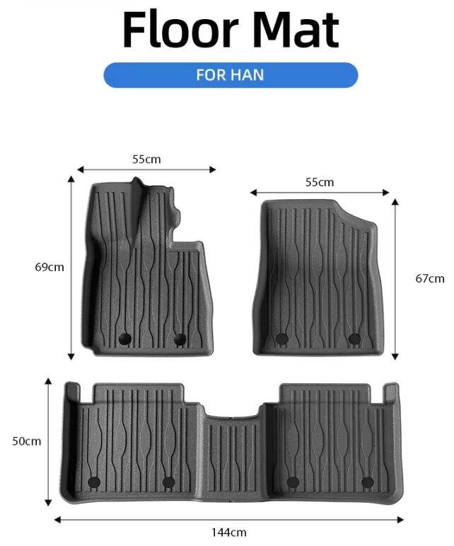 Улучшите интерьер своего BYD Han с помощью премиальных ковриков в салон