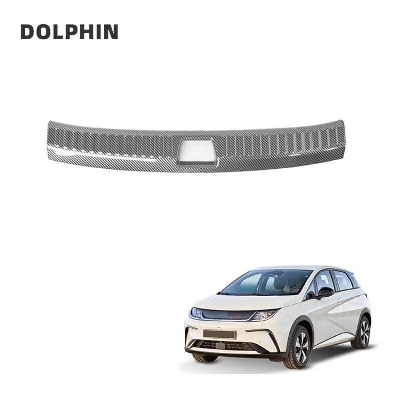 Car Rear Guard Bumper Sticker Panel Protector Trunk Threshold Guard Plate Trunk Door Sill Protector For BYD Dolphin