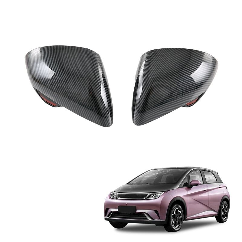 Modification Parts ABS Imitate Carbon Mirror Cover Exterior Accessories Side Door Mirror Cover For BYD Dolphin