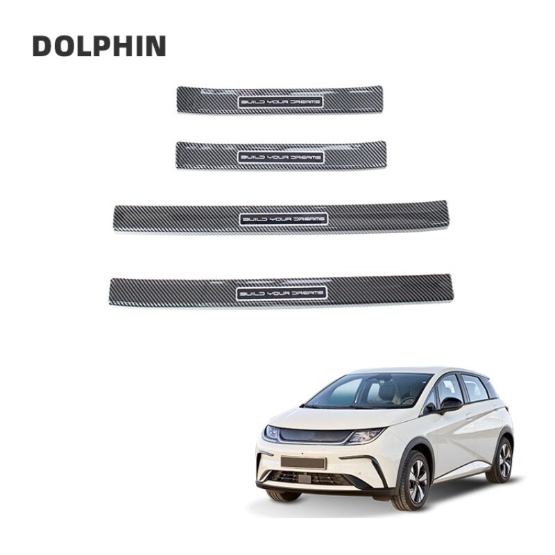 Outer Door Sill Scuff Plate ABS Threshold Plate Sticker Door Sills Stickers For BYD Dolphin Electrico 2023