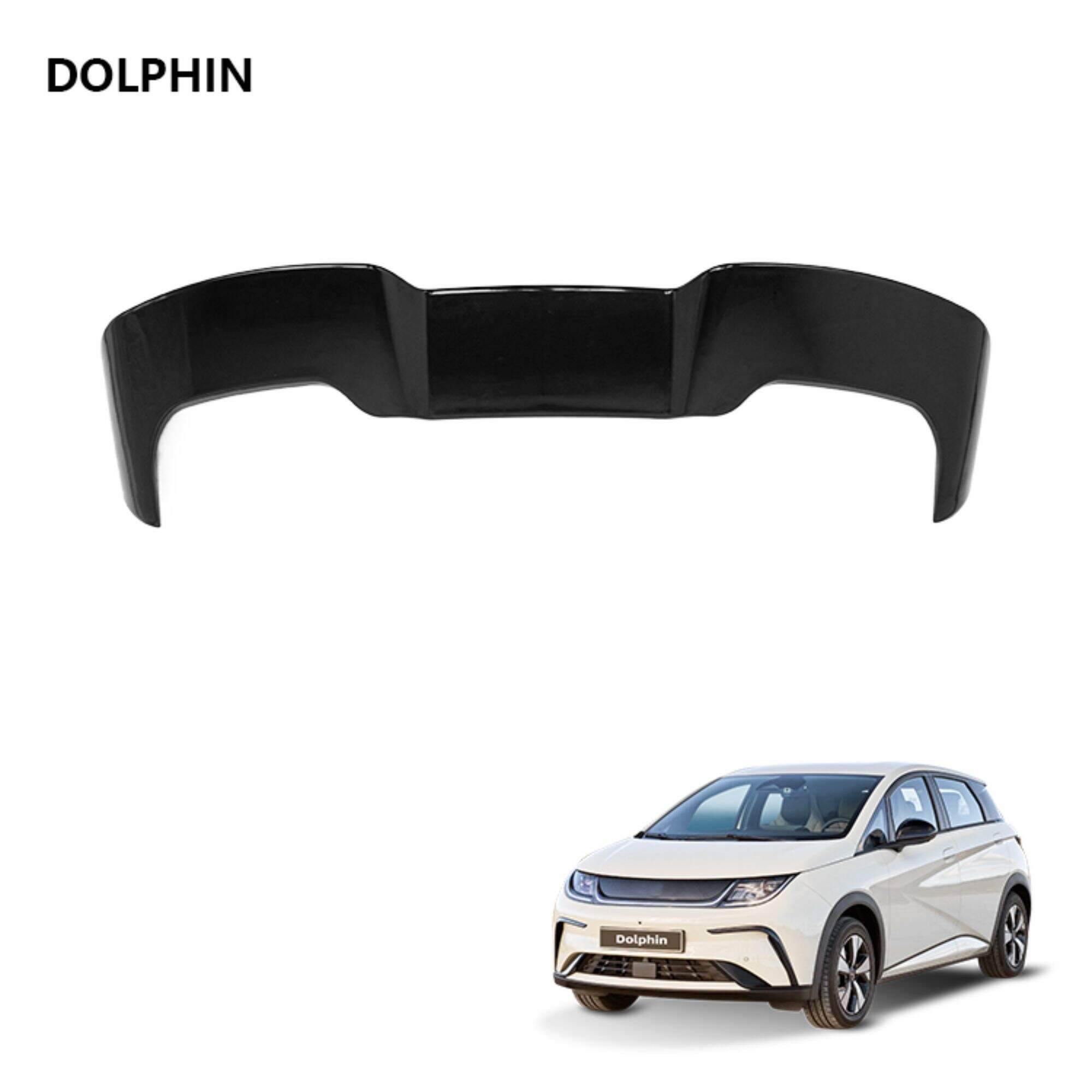 Внешние аксессуары для электромобиля Dolphin, узор из углеродного волокна, спойлер на багажник, универсальный автомобильный спойлер на заднюю крышу, крыло для BYD Dolphin