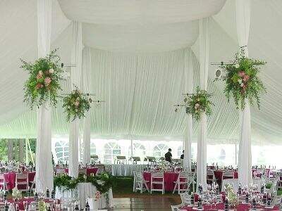 Add tent liner to creat a dreamy space