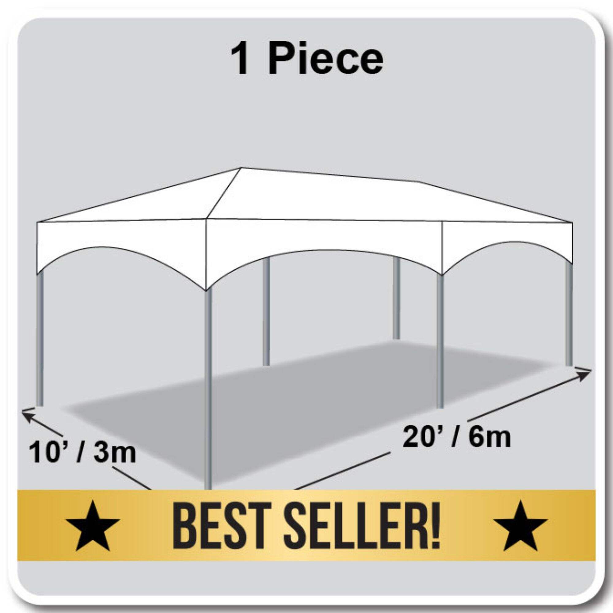 10' X 20' Master Frame Tent / one piece tent top, Complete