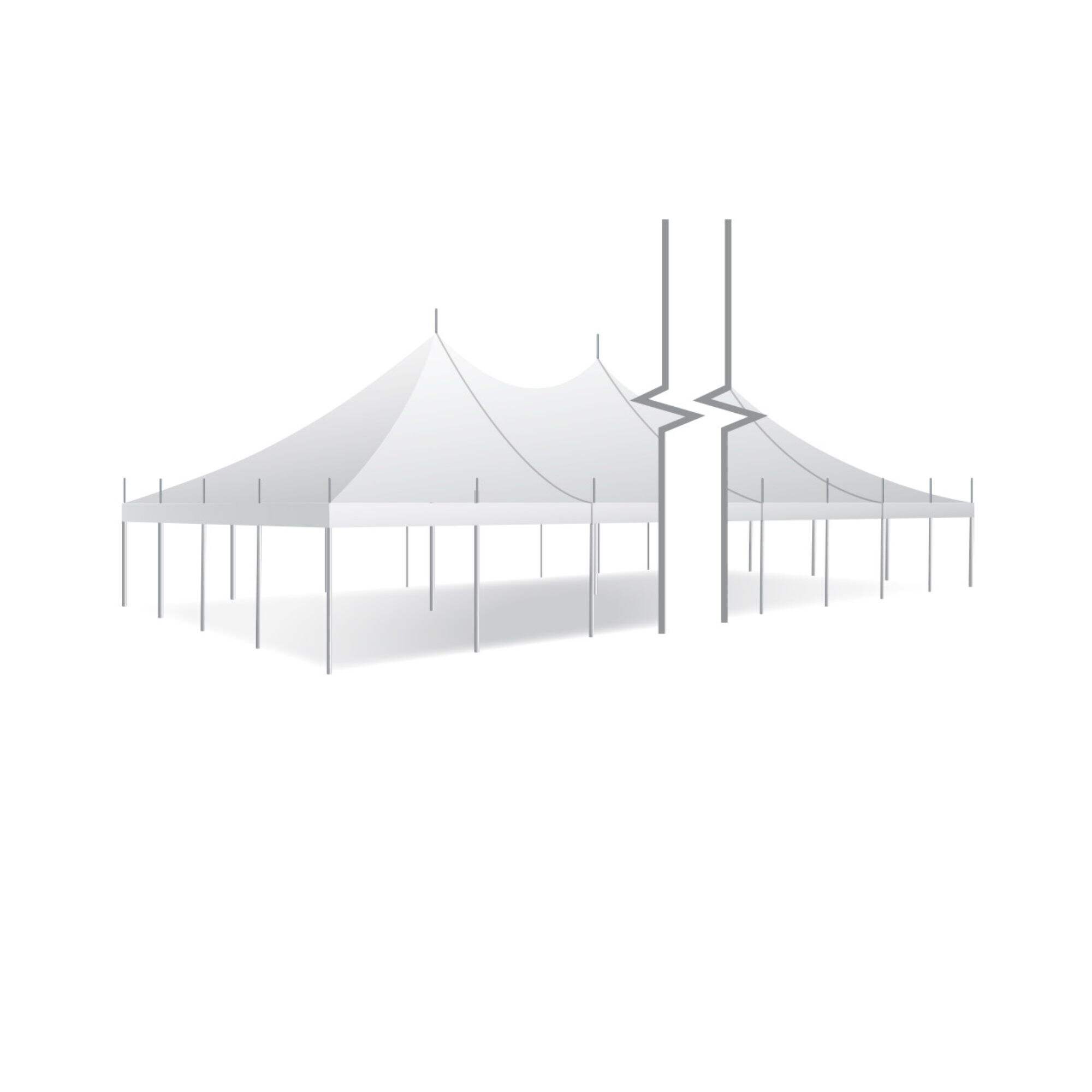 30' X 90' High Peak Pole Tent / Premiere I Tent, sectional tent top, Complete